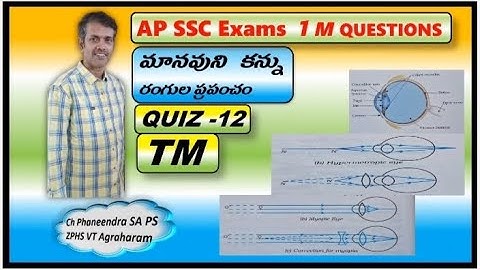 మానవుని కన్ను రంగుల ప్రపంచం                            AP SSC Exams 1M Questions Quiz-12