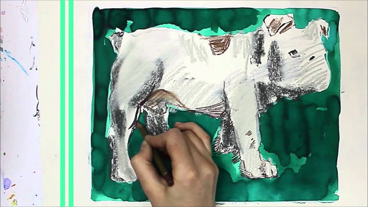 GardeSantal' #8 | speed art | ANIMAL | Green dog