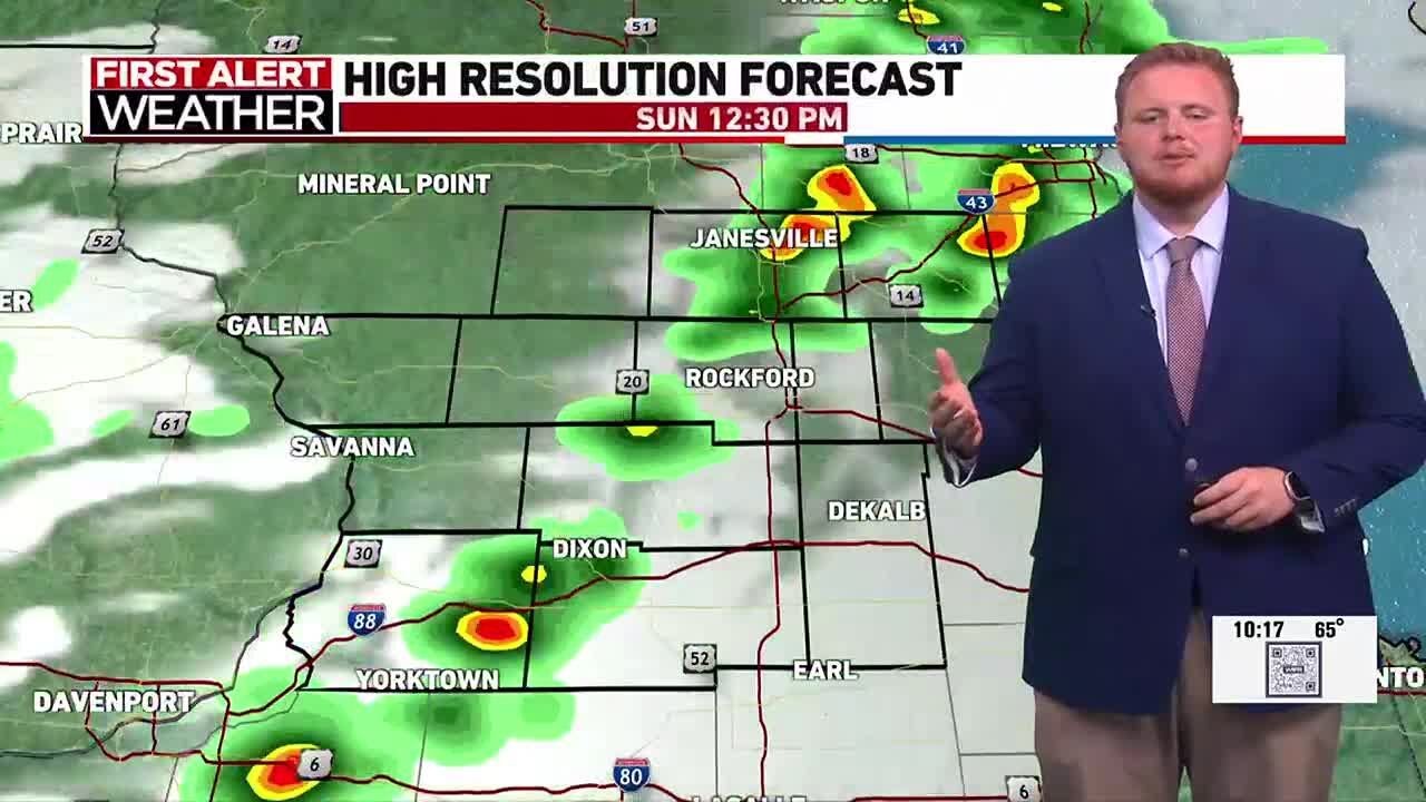 Tracking some storm chances Sunday morning for the stateline - YouTube