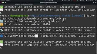 🚨 100% GHZ Collapses Validated with UID in Strawberry Fields: