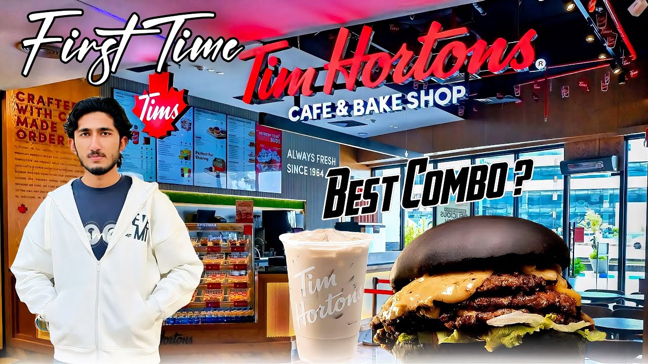 Our First Tim Hortons Experience in Lahore!🥤|Meg Classic 3x Petty 😋