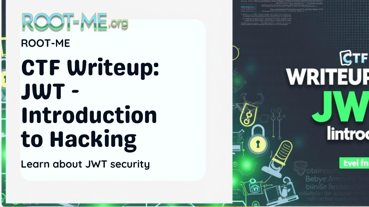 Tutorial Root-Me (14): Web - Server : JWT - Introduction - YouTube