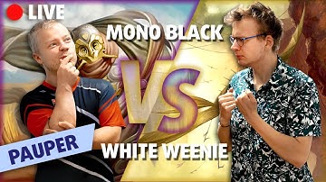New Pauper Banlist! Feature Match Live | Mono Black Devotion vs White Weenie