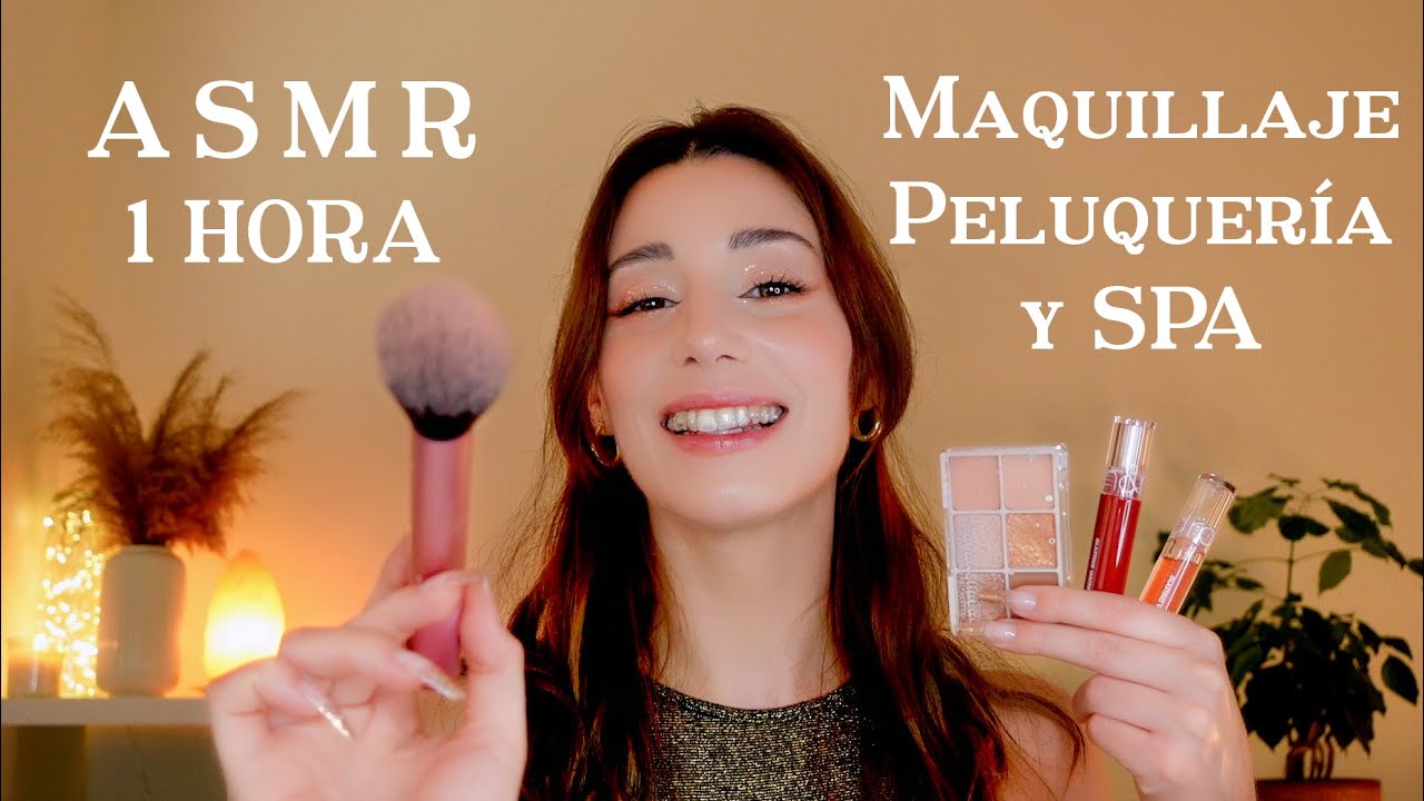 ASMR 1 HORA 💤 PELUQUERÍA, MAQUILLAJE Y SPA Para tu BODA 💗🥂 Roleplay en Español