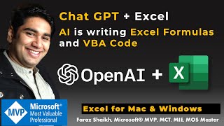 Chat GPT + Excel: How AI is writing Excel Formulas and VBA Code ?