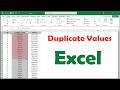 Sort DUPICATE Values in Microsoft Excel FAST