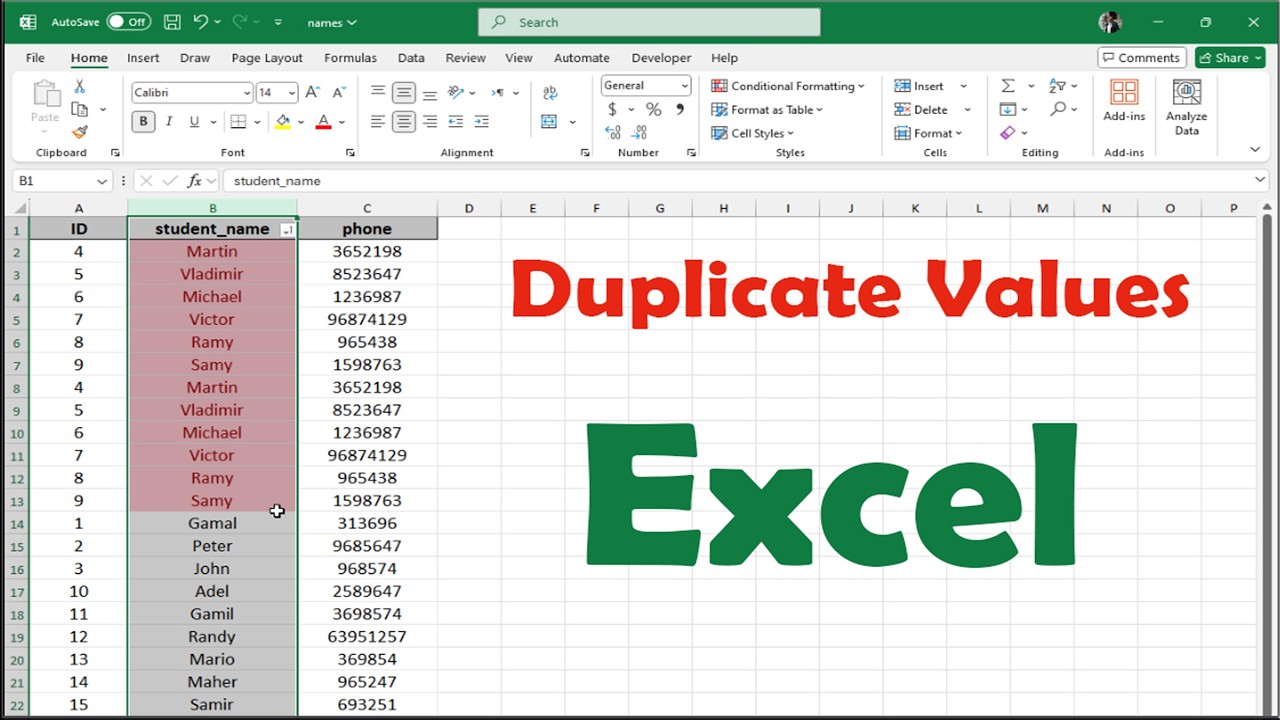 Sort Duplicate Values in Microsoft Excel FAST | Step by Step Tutorial ...