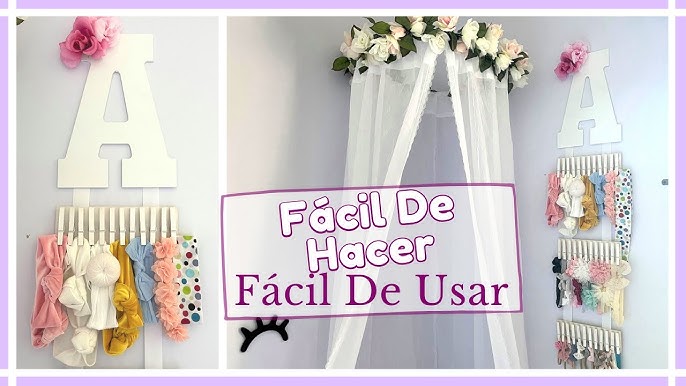 Como hacer un ORGANIZADOR para DIADEMAS y MOÑOS!🎀 (Fácil y  reciclado)😄😄😄 