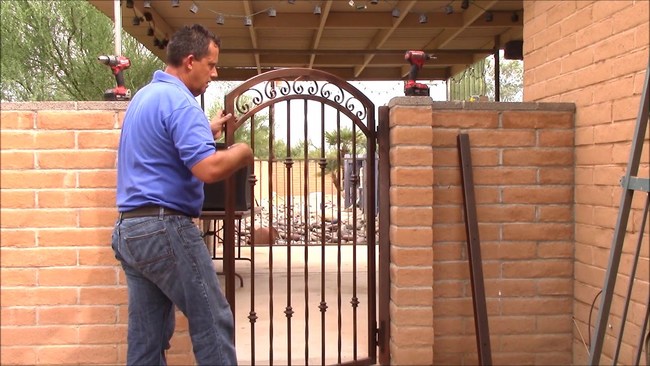 Install Your New Wrought Iron Gate, How To Fit Metal Garden Gate