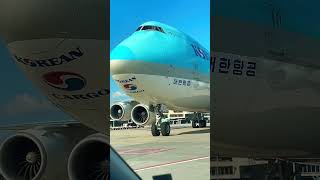 Korean air Boeing 747 at Frankfurt Airport #aviation #boeing747 #shorts