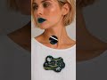 Handmade terrazzo jewellery, brutalist sculptural piece, polymer clay art