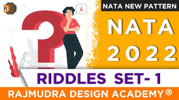 NATA 2022 | NATA RIDDLES Questions 2022 | NATA RIDDLES Set 1 | Most Important Questions [NATA]