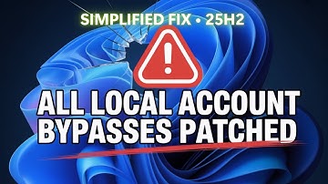 Microsoft BLOCKED Local Accounts in Windows 11 Here