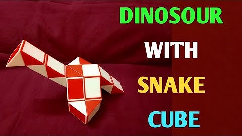 How to make Dinosaur with Snake Cube | Rubik