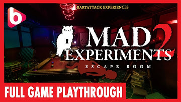 MAD EXPERIMENTS 2 | Full game playthrough | A co-op escape room game
