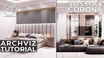 Architectural Visualization Tutorial for Designing a Modern Master Bedroom in 3dsMax - Corona