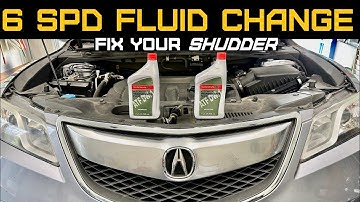 Acura RDX / MDX 6 speed transmission drain and fill