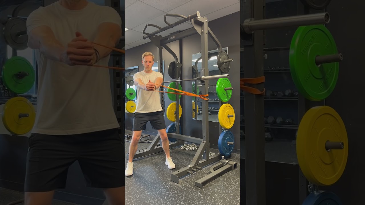 Standing Anti Rotation (AR) Hold - use band or cable