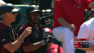 ARI@STL: Bourn knocks his third hit to score Ahmed