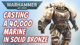 Warhammer 40K Space Marine solid bronze casting - fanart tribute by VOGMAN