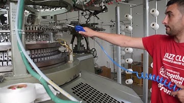 Circular Knitting Machine Maintenance - Cleaning the Cotton Dust