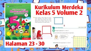 Jawaban Matematika Kelas 5 Volume 2 Halaman 23 24 25 26 27 28 29 30 kurikulum Merdeka