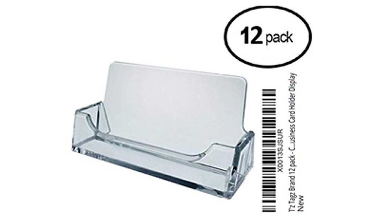 Clear Plastic Business Card Holder Display