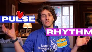 What is the difference between pulse and rhythm 