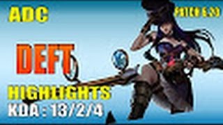 Edg Deft Caitlyn Vs Jhin C9 Sneaky - Adc Na Soloq Highlights 2016