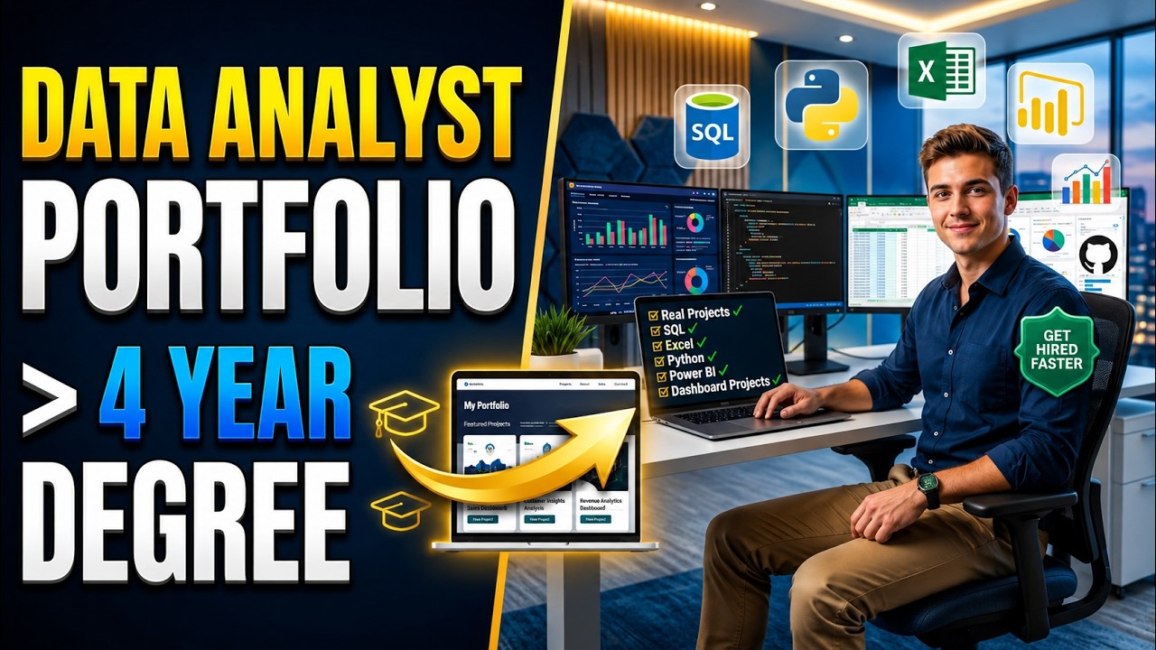 How to Build a Data Analyst Portfolio That Beats a 4 Year Degree