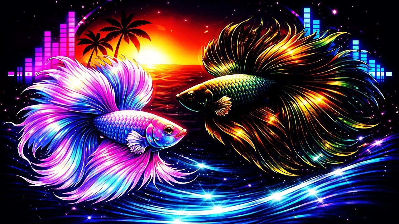 Deep Sleep Relaxation with Beautiful Betta Fish 😌🐟 | Peaceful Video