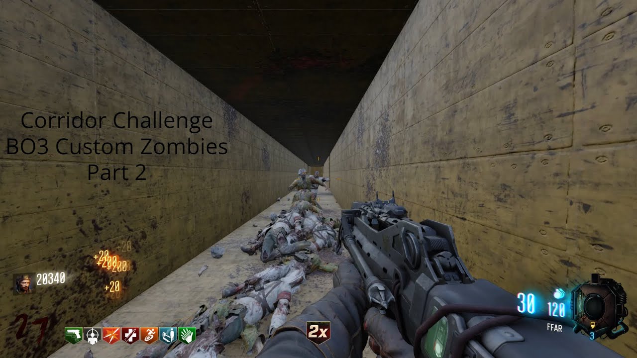 Corridor Challenge - BO3 Custom Zombies Part 2