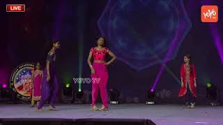 Nri Girls Singing Mildly Songs At World Telangana Convention 2018 Day 2 Houston Yoyo Tv