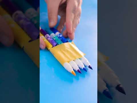 Write In Rainbow Colors Multi Marker Lettering Hack 