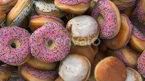 Falling Different Donuts | Motion Graphics - Envato elements