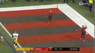 Baker Mayfield Touchdown Pass Jarvis Landry| Browns Vs Steelers