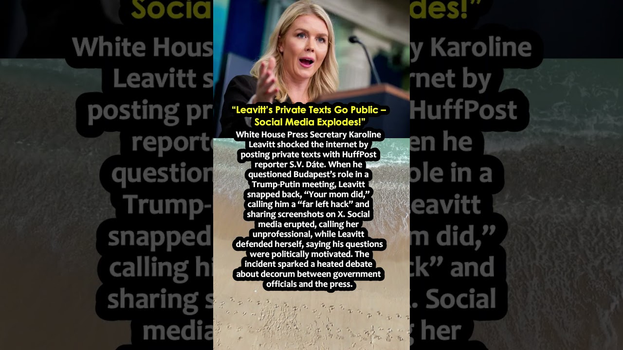 Karoline Leavitt Blasts Reporter with Private Texts – Sparks Social Media Frenzy!