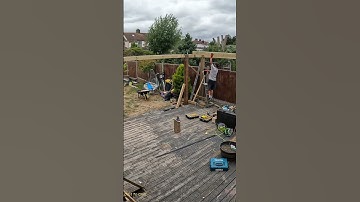 DIY Pergola Build  #shorts  #outdoorwork #diy #woodworking #gardendesign #homeimprovement