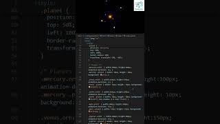 Solar System Animation 🌌 | Stunning CSS &amp; HTML Planet Orbit Visuals #coding #web3 #programming