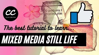 Top mixed media still life tutorial (simplified). screenshot 4