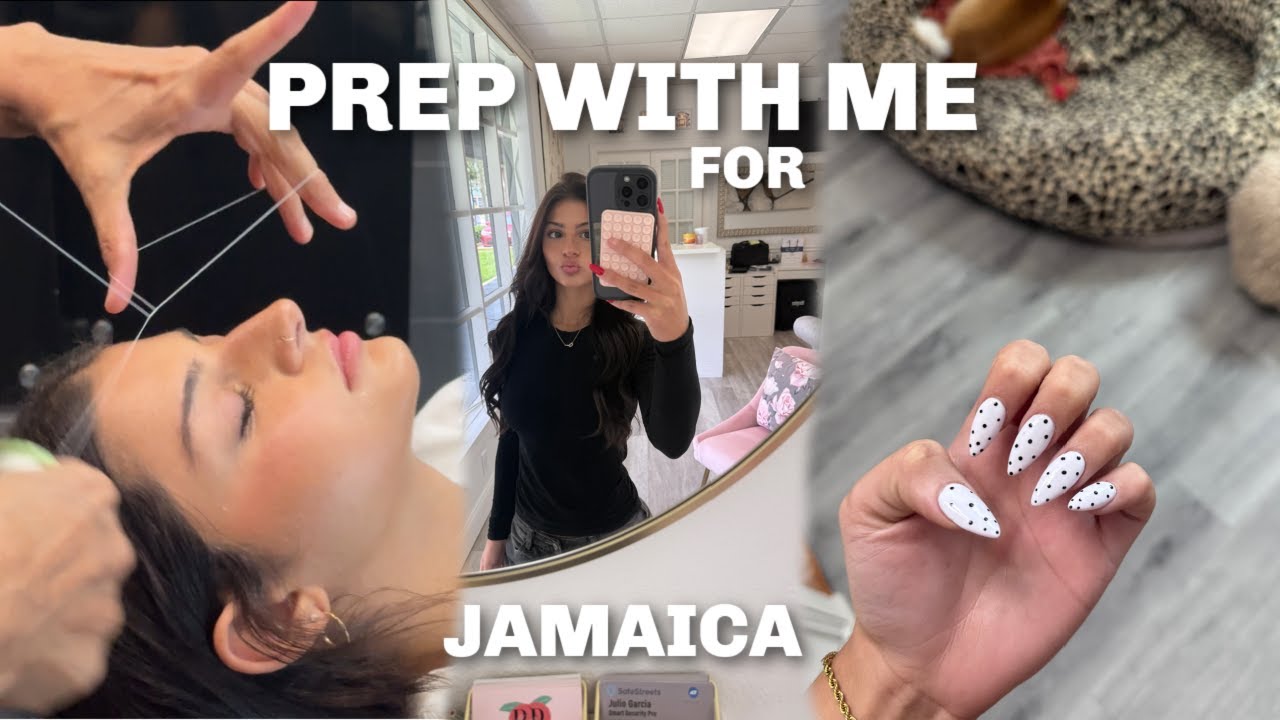 PREP WITH ME FOR SUMMER VACATION || nails, lashes ,hair , eyebrows
