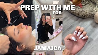 PREP WITH ME FOR SUMMER VACATION || nails, lashes ,hair , eyebrows