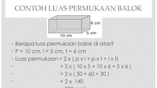 Luas permukaan bangun ruang -
