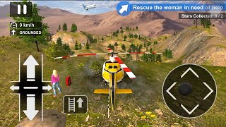 Hill Helicopter Rescue Simulator 3D The Woman In Need Of Help Best Android Gameplay screenshot 4