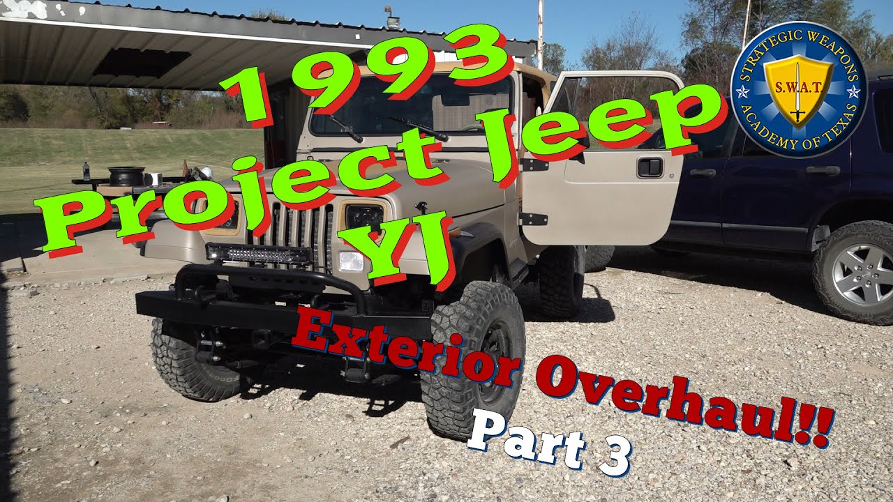 Pt. 3 Project Jeep YJ, Exterior Overhaul Restoration & Modification with Custom Coat (Raptor Liner)