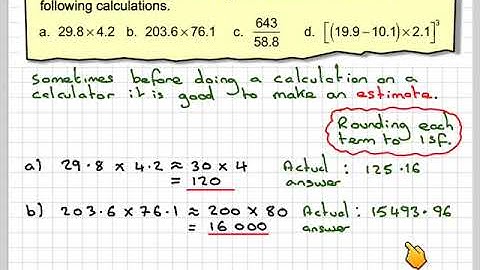 Estimation by rounding to one significant figure