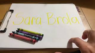 Name Rainbow Writing