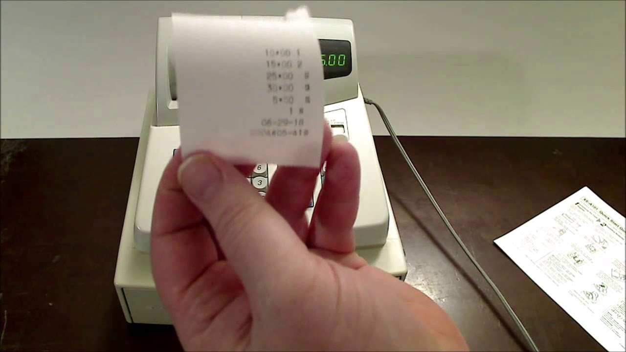 Sharp XE A101 Cash Register Demo YouTube