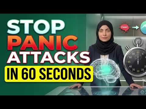 How to Stop a Panic Attack in 60 Seconds! (Psychologist Formula) 🧠 #Shorts
