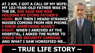 My Wife Lied She Was With My 102-Year-Old Father In ER. Until I Heard The Elevator Of Luxury Hotel..